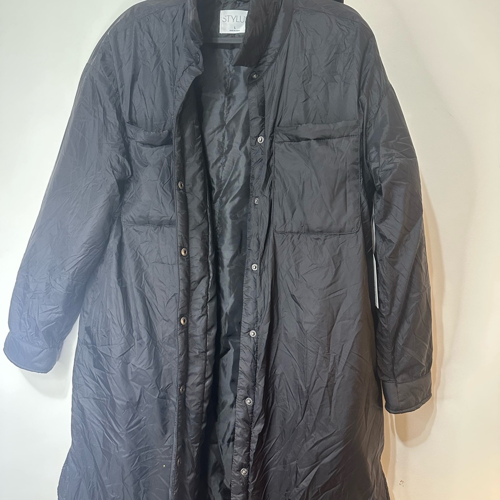 STYLUS Men's Black Puffer Jacket